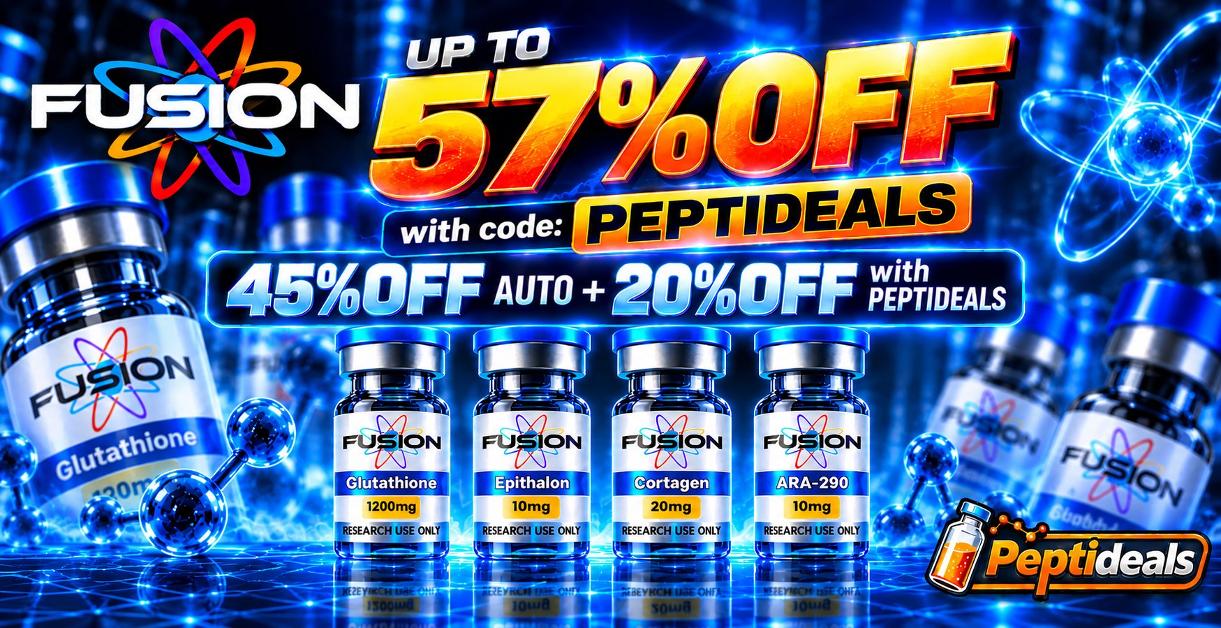 Fusion Peptide: Fall Sale Extended: 56% Off, 45% Sitewide Plus Extra 20% with Code PEPTIDEALS