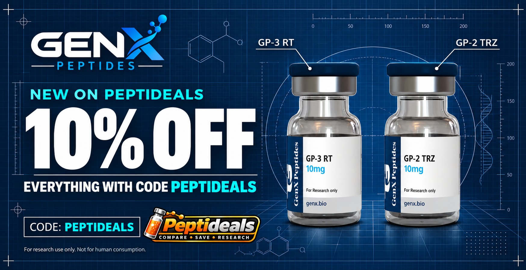 GenX Peptides: 10% Off Sitewide with Code PEPTIDEALS