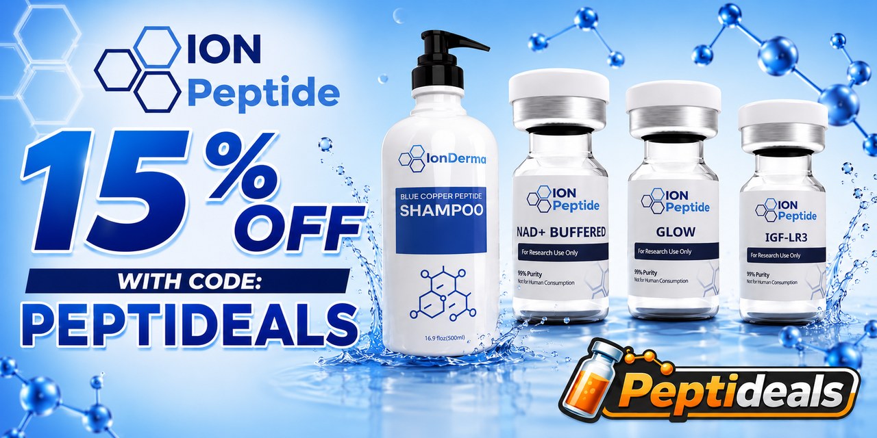 Ion Peptide: 15% Off Sitewide with Code PEPTIDEALS
