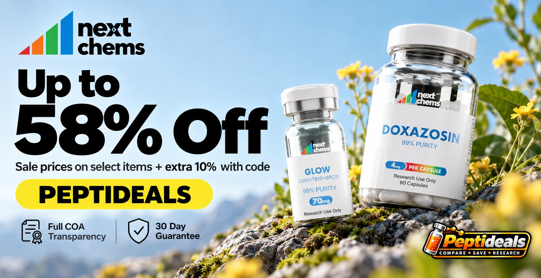 Next Chems: Up to 58% Off: Sale Prices + Extra 10% with Code PEPTIDEALS