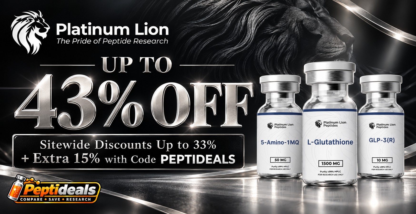 Platinum Lion: Sitewide Sale + Extra 15% Off