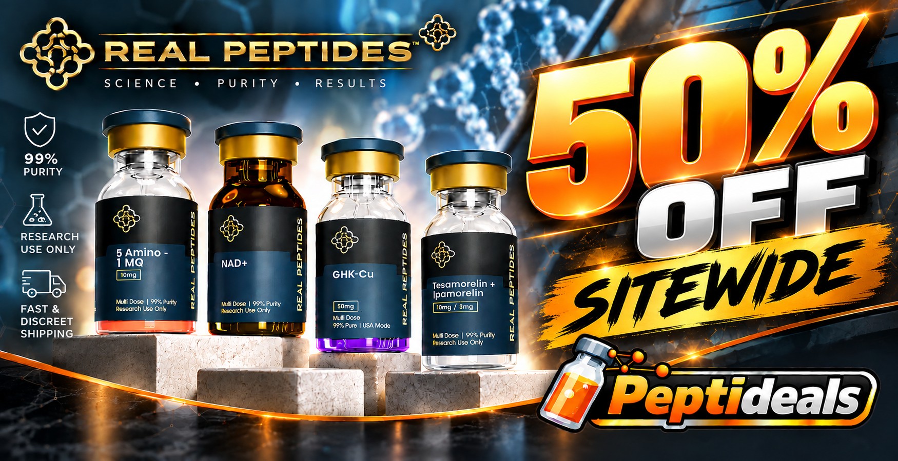 Real Peptides: 50% Off with Code PEPTIDEALS20