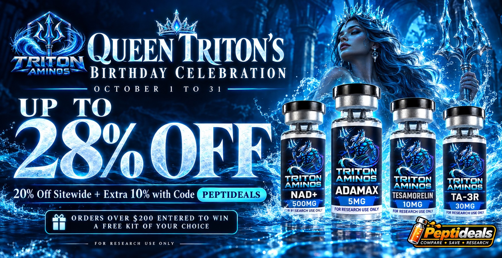 Triton Aminos: Queen Triton's Birthday: Up to 28% Off